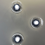 Бра с куполообразным плафоном и черным металлическим основанием Flos Wireline Lighting варинант исполнения - 1 | Loft Concept в Брянске