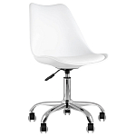 Офисный стул на металлическом основании EGGERY White пластик варинант исполнения - 1 | Loft Concept в Брянске