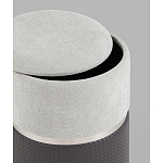 Пуф Mauldine с ящиком серо-черный с экокожей варинант исполнения - 2 | Loft Concept в Брянске