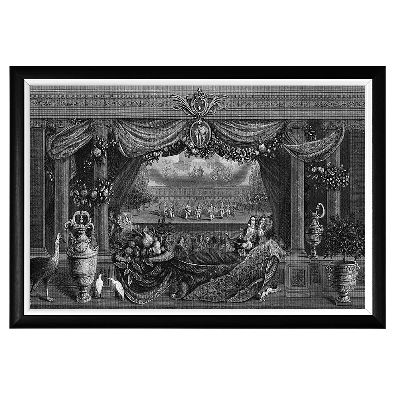 Постер Louvre Palace Poster Черный Белый Постер Louvre Palace Poster Черный Белый в Брянске | Loft Concept