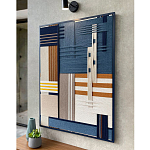 Панно из шнура Синяя геометрическая абстракция wall panel line Blue варинант исполнения - 2 | Loft Concept в Брянске