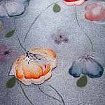 Обои ручная роспись Falling Flowers Standard colourway on Flash metallic silk варинант исполнения - 2 | Loft Concept в Брянске