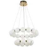 Многоярусная кольцевая люстра с плафонами шары Rings Suspension Light Chandelier варинант исполнения - 2 | Loft Concept в Брянске