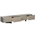 Тумба под телевизор серая с мраморной столешницей Uniqueness Marble варинант исполнения - 2 | Loft Concept в Брянске