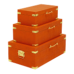 Комплект оранжевых чемоданов Golden Twigs варинант исполнения - 2 | Loft Concept в Брянске