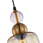 Подвесной светильник со стеклянным плафоном янтарного цвета Prestige варинант исполнения - 3 | Loft Concept в Брянске