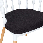 Пластиковый стул на ножках из массива бука Ferret Spiral White варинант исполнения - 8 | Loft Concept в Брянске