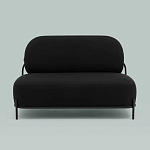 Двухместный диван черного цвета COLOR BLOCK варинант исполнения - 3 | Loft Concept в Брянске