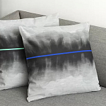 Чехол на подушку хлопковый Blake Boundaries Blue варинант исполнения - 4 | Loft Concept в Брянске