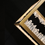 Настольная лампа прямоугольная с декоративными элементами в виде кристаллов Smooth Shine варинант исполнения - 4 | Loft Concept в Брянске