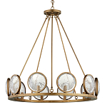 Люстра круглая с прозрачными рельефными плафонами Crystal Prism варинант исполнения - 3 | Loft Concept в Брянске