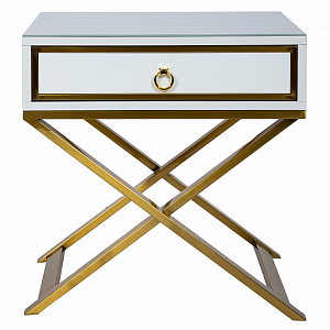 Прикроватная тумба с Х-образным каркасом из металла Jozzy