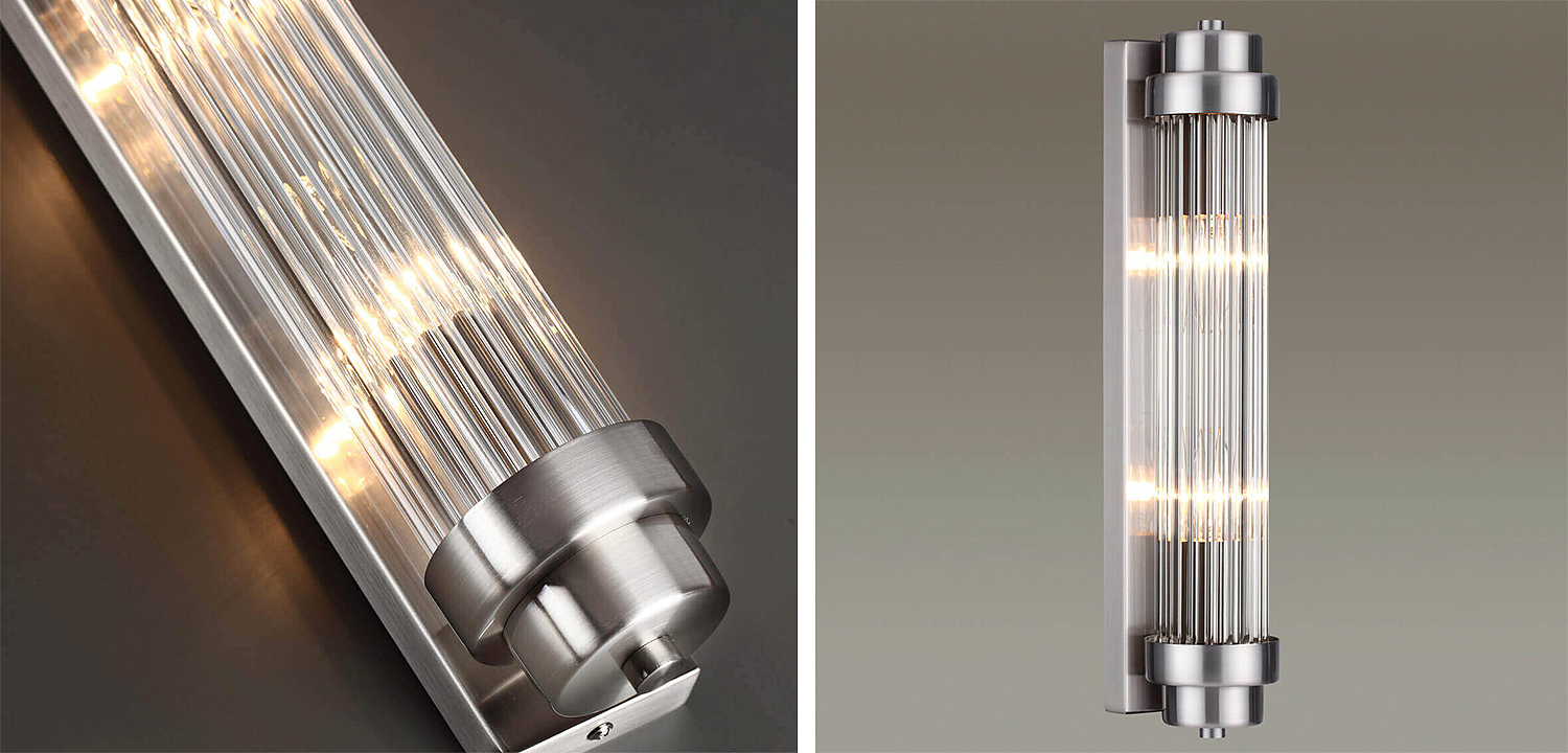 Бра Dirck Glass TUBE Sconce Nickel Бра Dirck Glass TUBE Sconce Nickel - Loft-Concept в Брянске