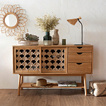 Зеркало из ротанга в форме цветка WICKER MIRROR 65  варинант исполнения - 3 | Loft Concept в Брянске