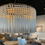 Люстра серая плетеная с кисточками Boho Tassel Chandelier варинант исполнения - 2 | Loft Concept в Брянске