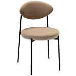 Стул металлический с мягкой спинкой и сиденьем из велюра Alfie Chair варинант исполнения - 4 | Loft Concept в Брянске