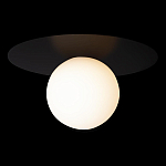 Потолочный светильник с белым шарообразным плафоном и черным круглым основанием Matisse варинант исполнения - 1 | Loft Concept в Брянске