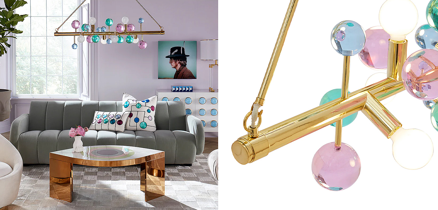 Светильник Jonathan Adler GLOBO SIX-LIGHT LINEAR CHANDELIER Multi Светильник Jonathan Adler GLOBO SIX-LIGHT LINEAR CHANDELIER Multi - Loft-Concept в Брянске