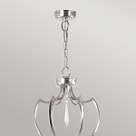 Люстра цвета никель с 6-ю лампами и стеклянными подвесками Elstead Lighting варинант исполнения - 4 | Loft Concept в Брянске