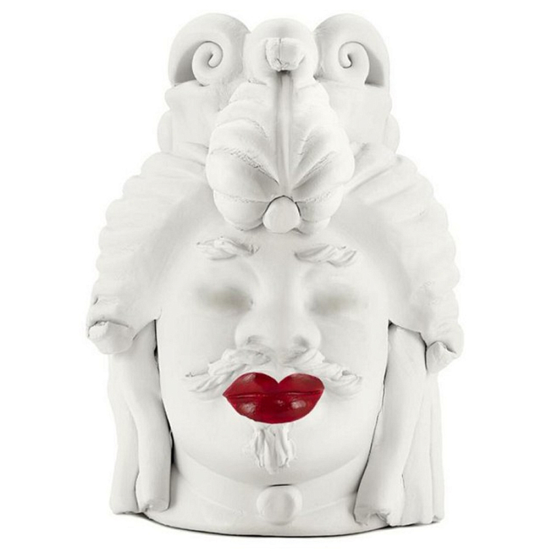 Ваза Vase Moro Man Small Lipstick Белый Красный Ваза Vase Moro Man Small Lipstick Белый Красный в Брянске | Loft Concept
