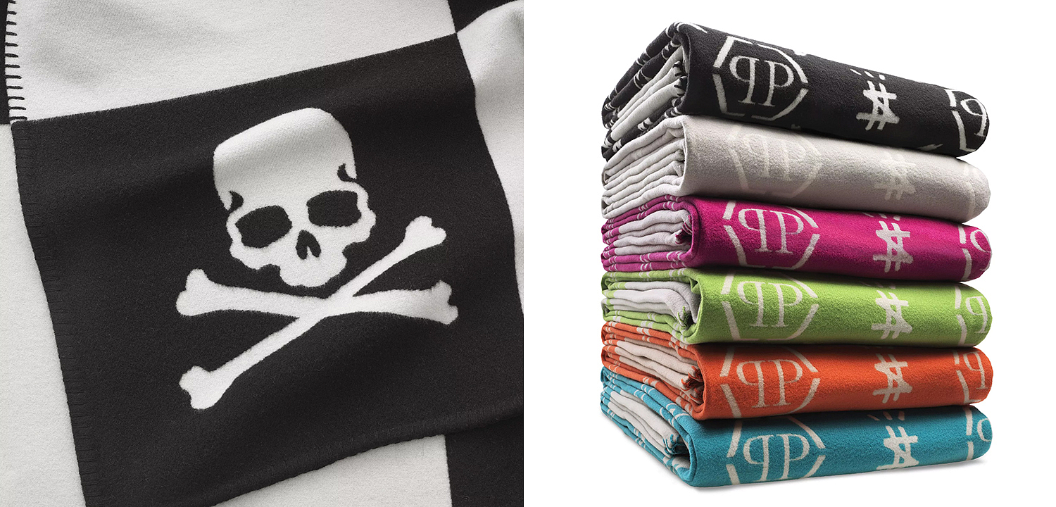 Плед Philipp Plein Plaid Cashmere Skull Плед Philipp Plein Plaid Cashmere Skull - Loft-Concept в Брянске