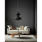 Подвесной вязаный черный светильник «Моника» варинант исполнения - 3 | Loft Concept в Брянске