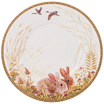 Чайная пара из фарфора с изображением собаки и зайцев 300 мл Hunting Porcelain Collection 2 варинант исполнения - 3 | Loft Concept в Брянске