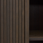 Буфет тёмно-коричневого цвета из ясеневого шпона с 2-мя раздвижными дверями Toinette варинант исполнения - 3 | Loft Concept в Брянске