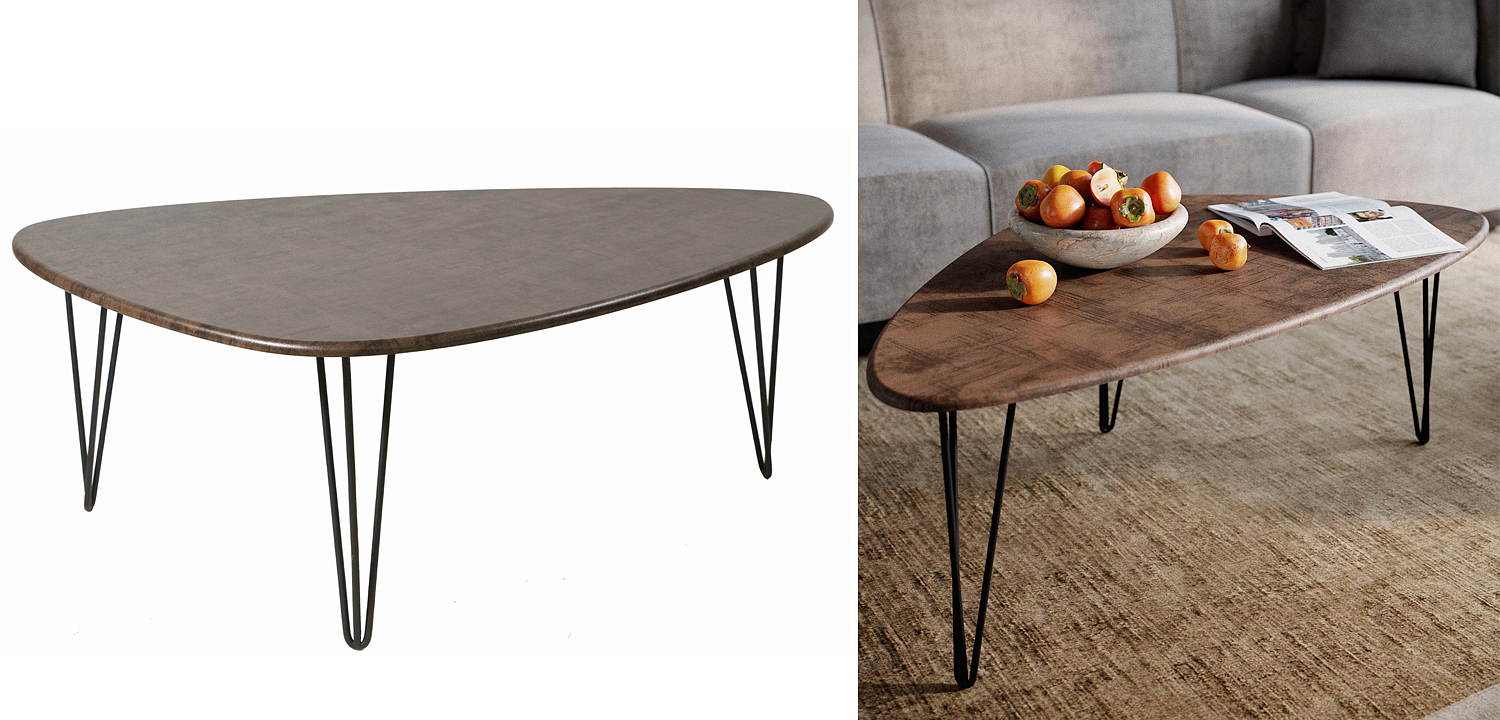 Кофейный стол Dorian Coffee Table brown Кофейный стол Dorian Coffee Table brown - Loft-Concept в Брянске