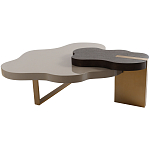 Кофейный стол со столешницей волнистой формы Gale Curved Coffee Table варинант исполнения - 3 | Loft Concept в Брянске