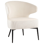 Современное мягкое кресло на металлических ножках Rakush Milk варинант исполнения - 1 | Loft Concept в Брянске