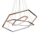 Люстра с 3-мя подвесами в виде шестиугольников Hexagon Horizontal варинант исполнения - 1 | Loft Concept в Брянске