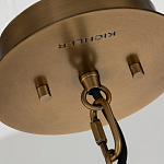 Подвесной светильник с узким цилиндрическим абажуром из черных вертикальных реек Kichler варинант исполнения - 4 | Loft Concept в Брянске