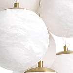 Люстра подвесная круглая с сферическими плафонами из натурального камня Glowing Spheres варинант исполнения - 4 | Loft Concept в Брянске