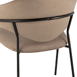 Коричневый стул с обивкой из искусственной замши Alexis варинант исполнения - 7 | Loft Concept в Брянске