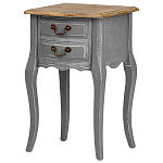 Прикроватная тумба из массива березы серая Grey Montmartre Provence Bedside Table варинант исполнения - 1 | Loft Concept в Брянске