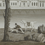 Обои ручная роспись Monuments of Paris Eau Forte on scenic paper варинант исполнения - 2 | Loft Concept в Брянске