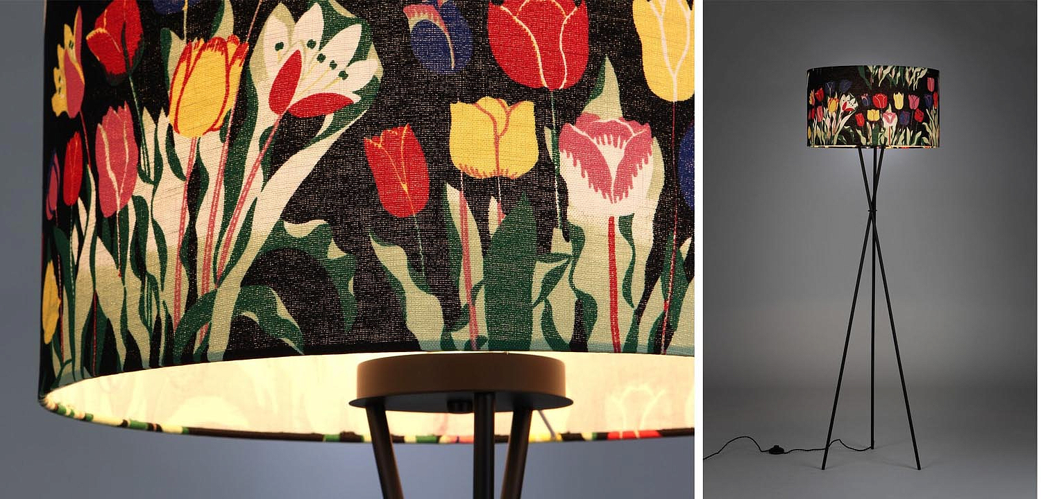 Торшер Colored Lampshade Tulips Floor Lamp Торшер Colored Lampshade Tulips Floor Lamp - Loft-Concept в Брянске