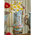 Ваза с птичкой из фарфора с бронзовыми элементами Garden of Eden варинант исполнения - 6 | Loft Concept в Брянске