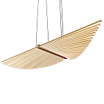 Люстра в виде распахнутых крыльев из тонких металлических планок Flight of Freedom варинант исполнения - 4 | Loft Concept в Брянске