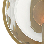 Бра круглое с прозрачным рельефным плафоном Crystal Prism варинант исполнения - 1 | Loft Concept в Брянске