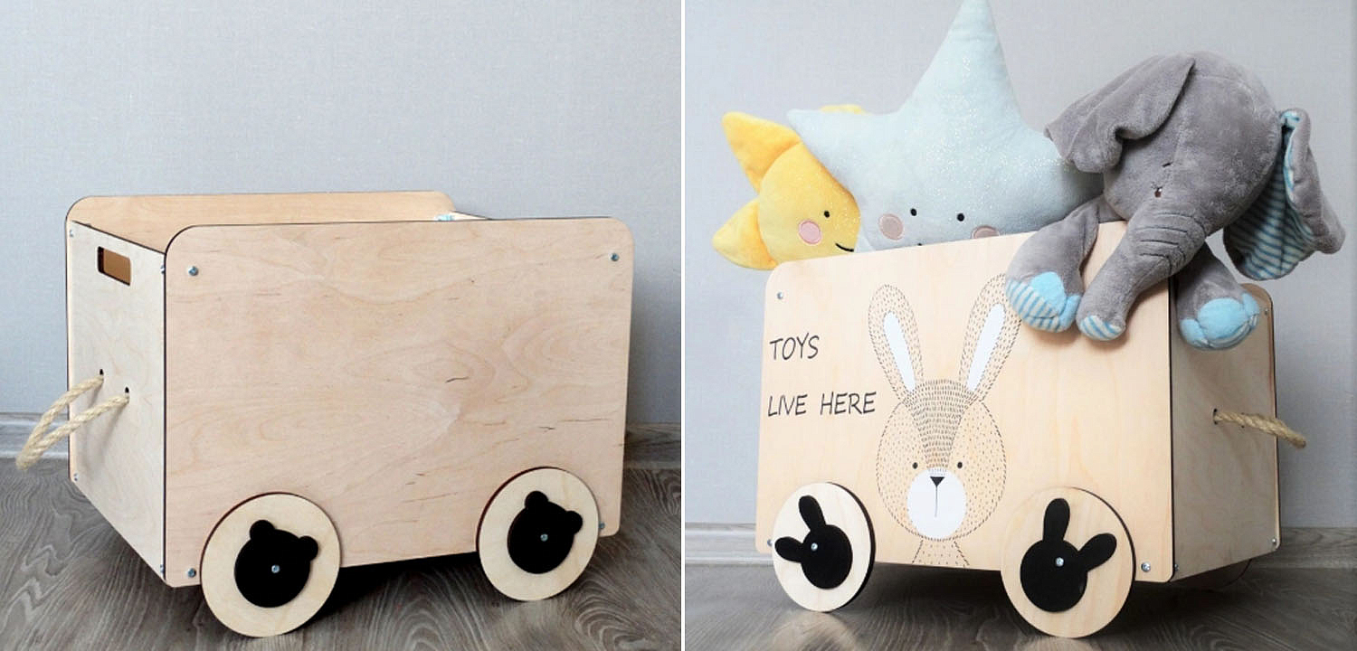 Ящик Wooden Box Bunny Ящик Wooden Box Bunny - Loft-Concept в Брянске