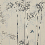 Обои ручная роспись Distant Bamboo Special Colourway on white dyed paper варинант исполнения - 1 | Loft Concept в Брянске
