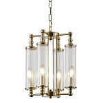 Люстра 4-мя прозрачными цилиндрическими плафонами Jeanette варинант исполнения - 1 | Loft Concept в Брянске