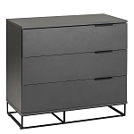 Комод цвета графит с 3-мя ящиками Strict Lines  варинант исполнения - 1 | Loft Concept в Брянске