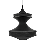 Подвесной вязаный черный светильник «Моника» варинант исполнения - 1 | Loft Concept в Брянске