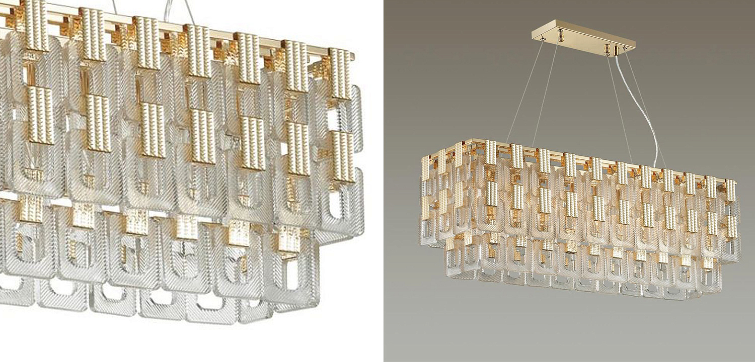 Люстра Ribbed Elements Pendant Linear Люстра Ribbed Elements Pendant Linear - Loft-Concept в Брянске