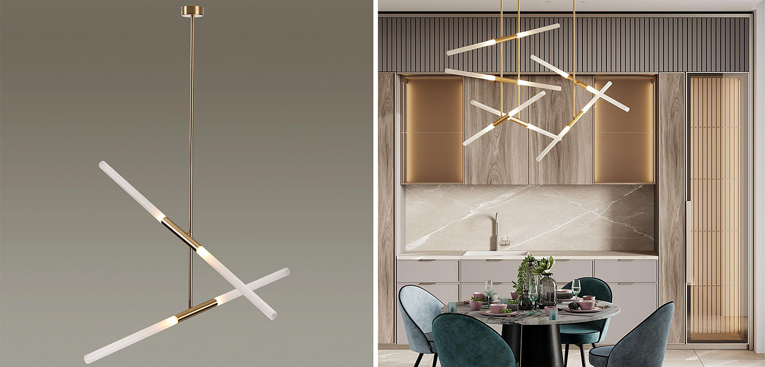 Светильник Gold Delta Light 4 lamp Светильник Gold Delta Light 4 lamp - Loft-Concept в Брянске