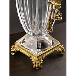 Ваза из прозрачного стекла с бронзовой вставкой в виде цветущей ветви Eden Garden porcelain and bronze варинант исполнения - 4 | Loft Concept в Брянске