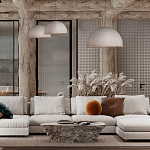 Подвесной светильник в форме купола белого цвета с ажурной бахромой Tactile Line варинант исполнения - 12 | Loft Concept в Брянске